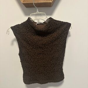 Abercrombie Brown Textured Women's Paloma top